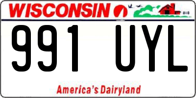 WI license plate 991UYL