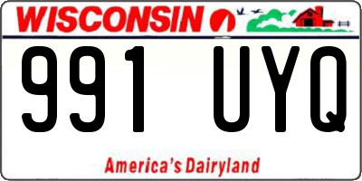 WI license plate 991UYQ