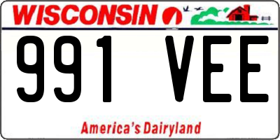 WI license plate 991VEE