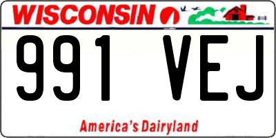 WI license plate 991VEJ