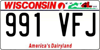 WI license plate 991VFJ
