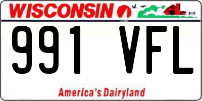 WI license plate 991VFL