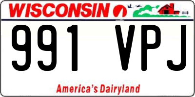 WI license plate 991VPJ