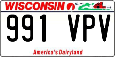 WI license plate 991VPV