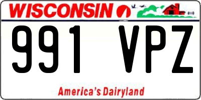 WI license plate 991VPZ