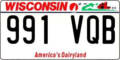 WI license plate 991VQB