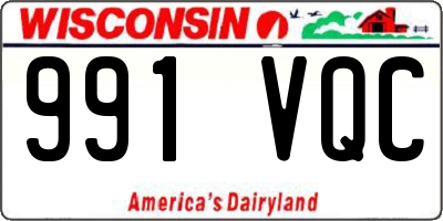 WI license plate 991VQC