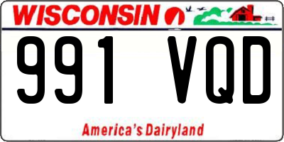 WI license plate 991VQD