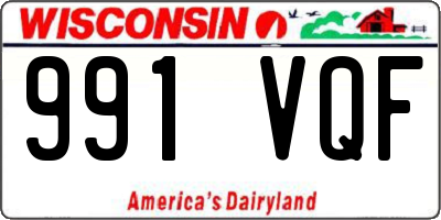 WI license plate 991VQF