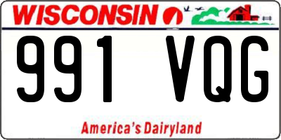 WI license plate 991VQG