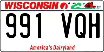 WI license plate 991VQH