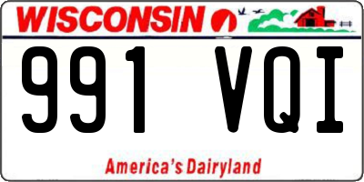 WI license plate 991VQI