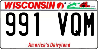 WI license plate 991VQM