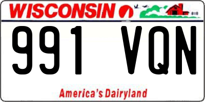 WI license plate 991VQN