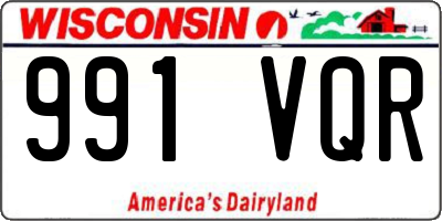WI license plate 991VQR