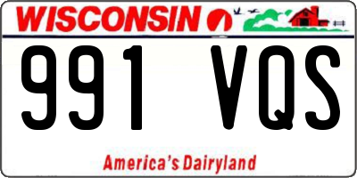 WI license plate 991VQS