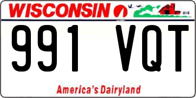 WI license plate 991VQT