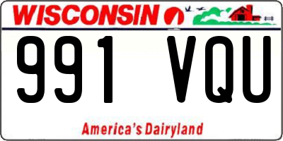 WI license plate 991VQU