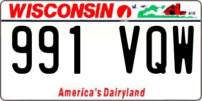 WI license plate 991VQW