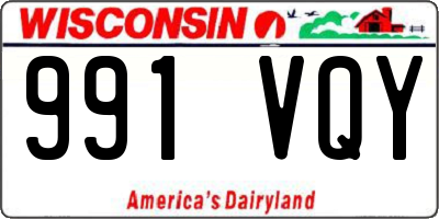 WI license plate 991VQY