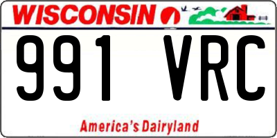 WI license plate 991VRC