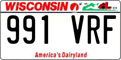 WI license plate 991VRF