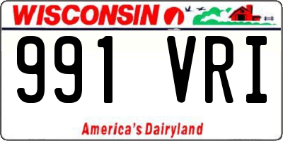 WI license plate 991VRI