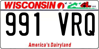 WI license plate 991VRQ