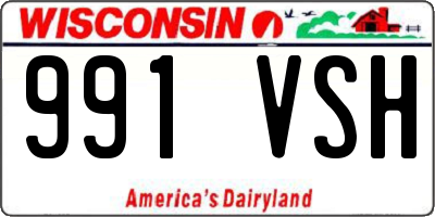 WI license plate 991VSH