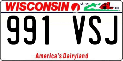 WI license plate 991VSJ