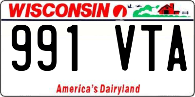 WI license plate 991VTA