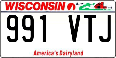 WI license plate 991VTJ