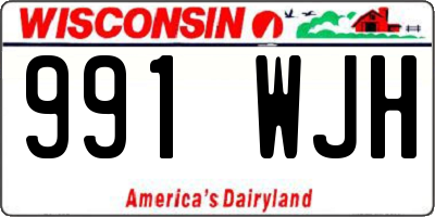 WI license plate 991WJH