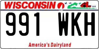 WI license plate 991WKH