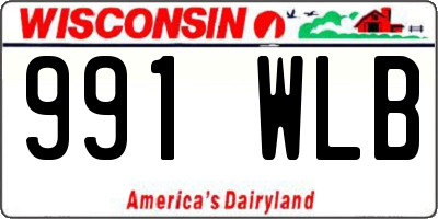 WI license plate 991WLB