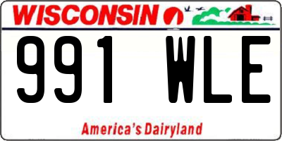 WI license plate 991WLE