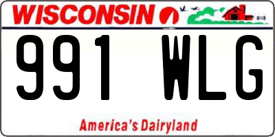 WI license plate 991WLG