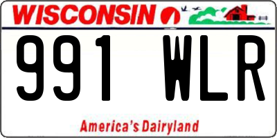 WI license plate 991WLR