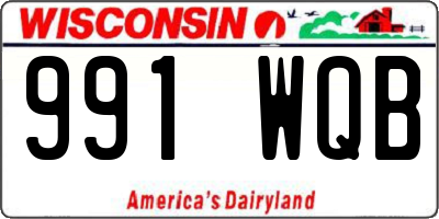 WI license plate 991WQB