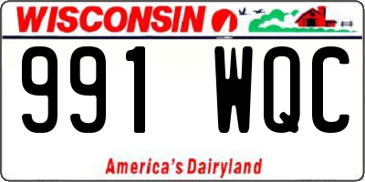 WI license plate 991WQC