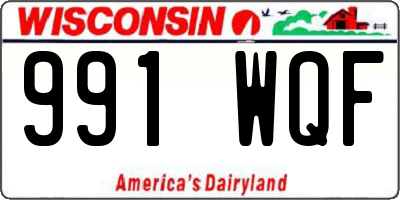 WI license plate 991WQF