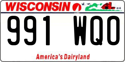 WI license plate 991WQO