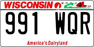 WI license plate 991WQR