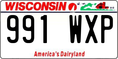 WI license plate 991WXP