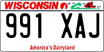 WI license plate 991XAJ