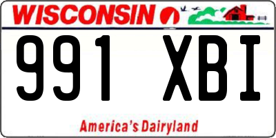 WI license plate 991XBI