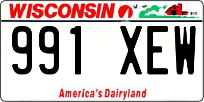 WI license plate 991XEW