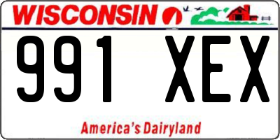 WI license plate 991XEX