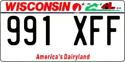 WI license plate 991XFF