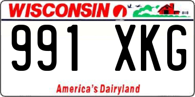 WI license plate 991XKG